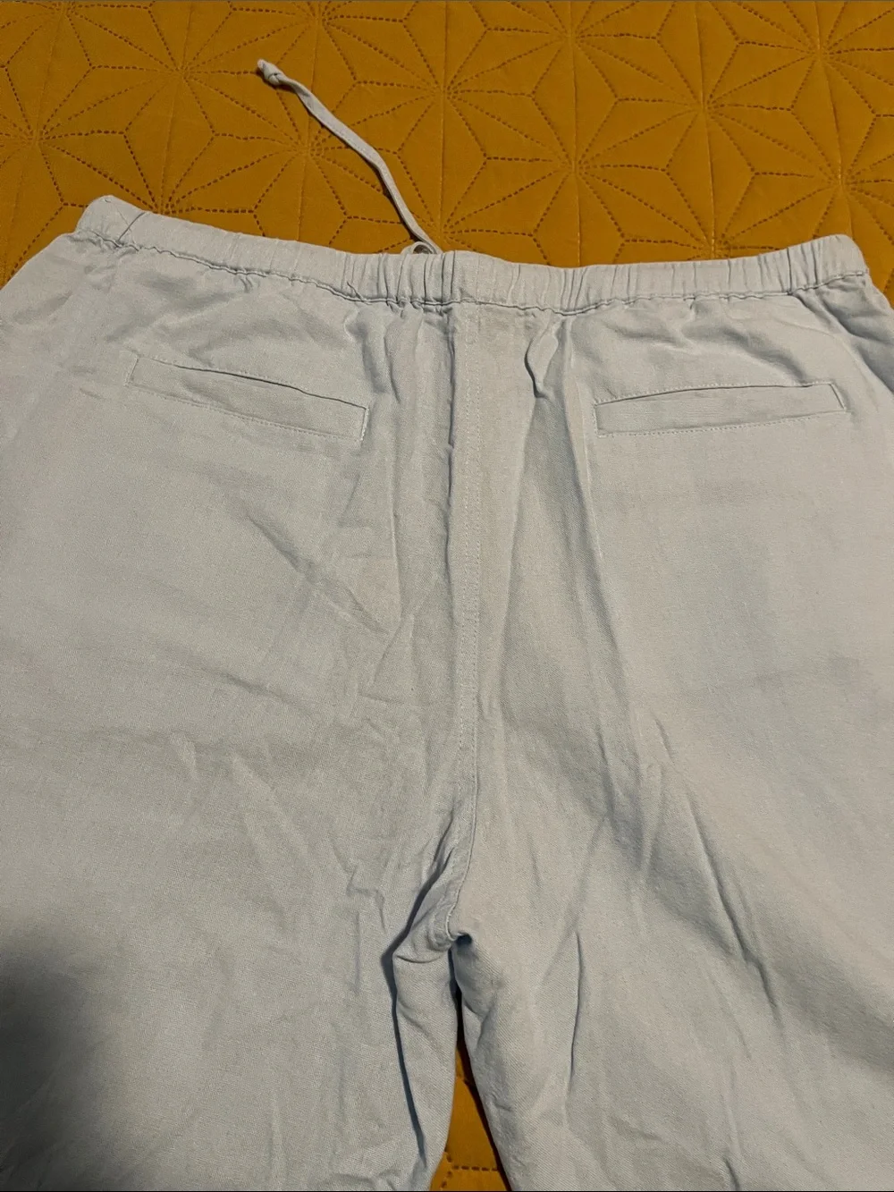 Men's Light Blue Drawstring Lounge Pants